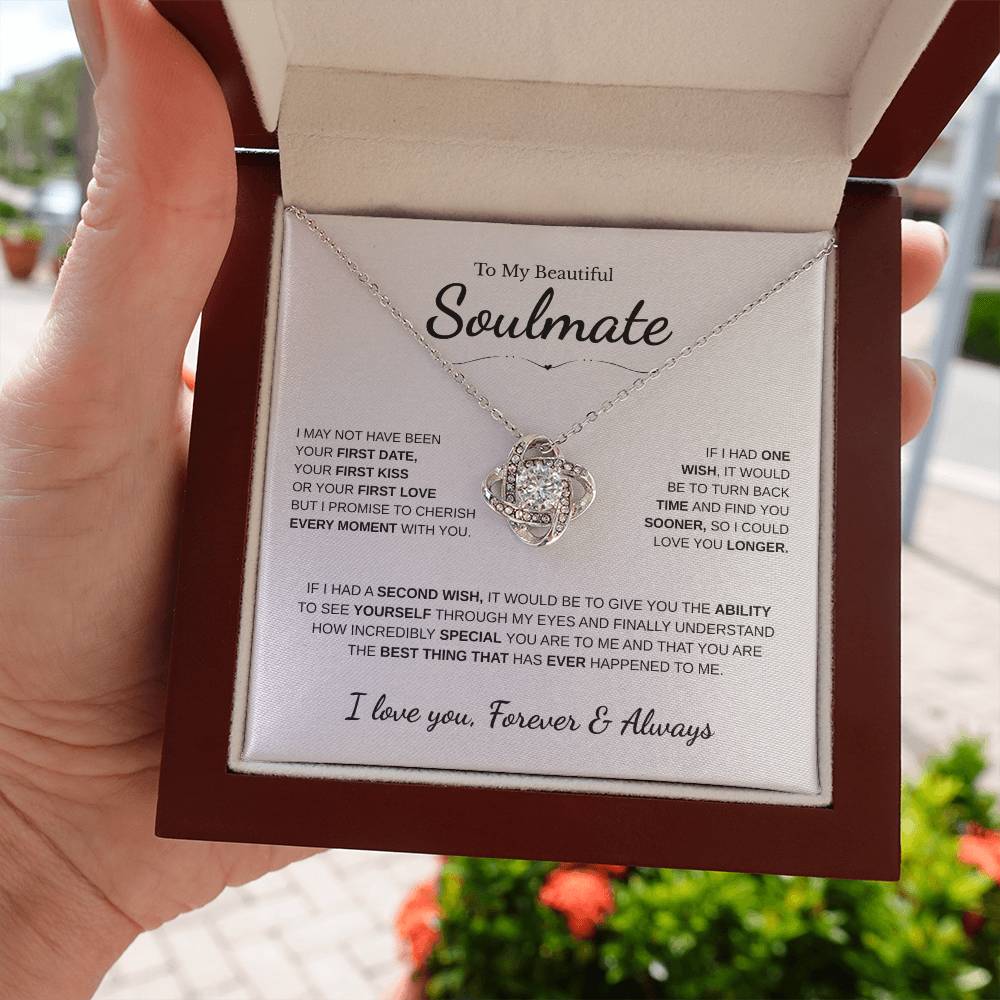 To My Beautiful Soulmate | Love Knot Necklace