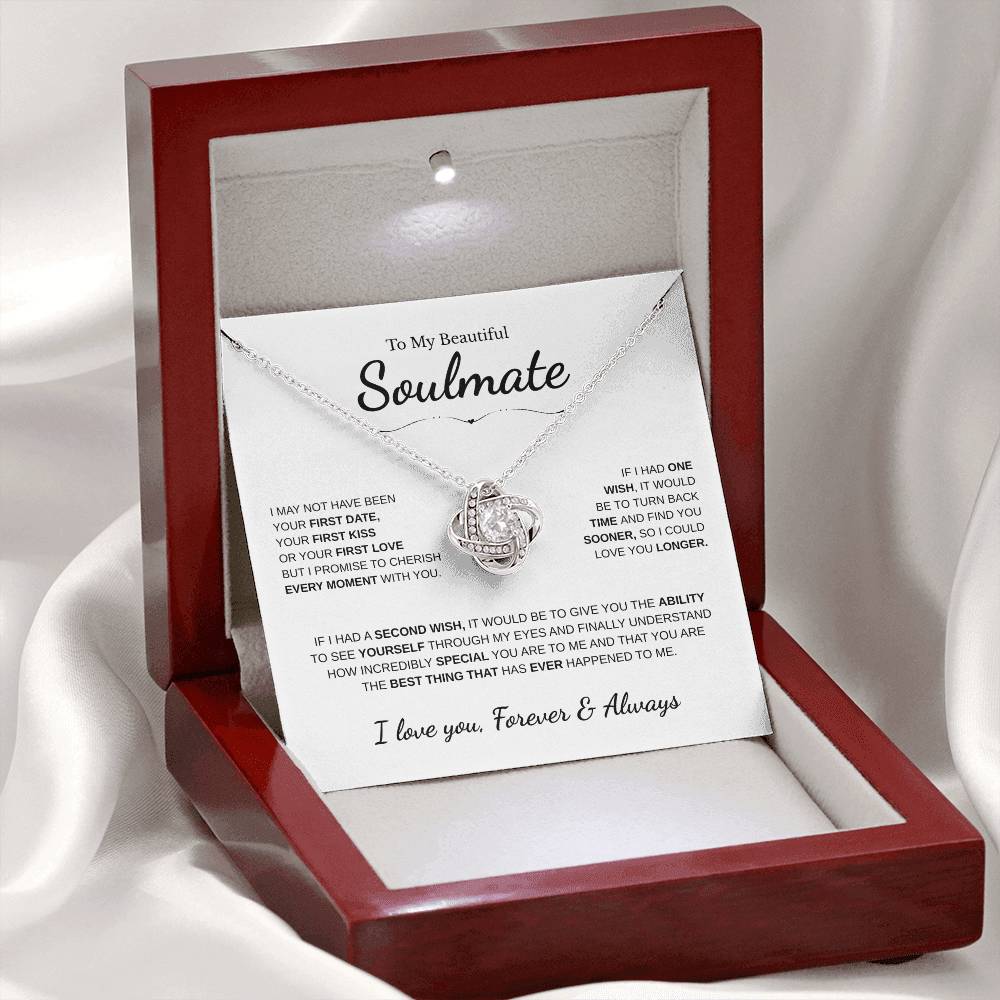 To My Beautiful Soulmate | Love Knot Necklace