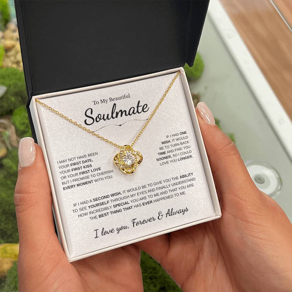 To My Beautiful Soulmate | Love Knot Necklace