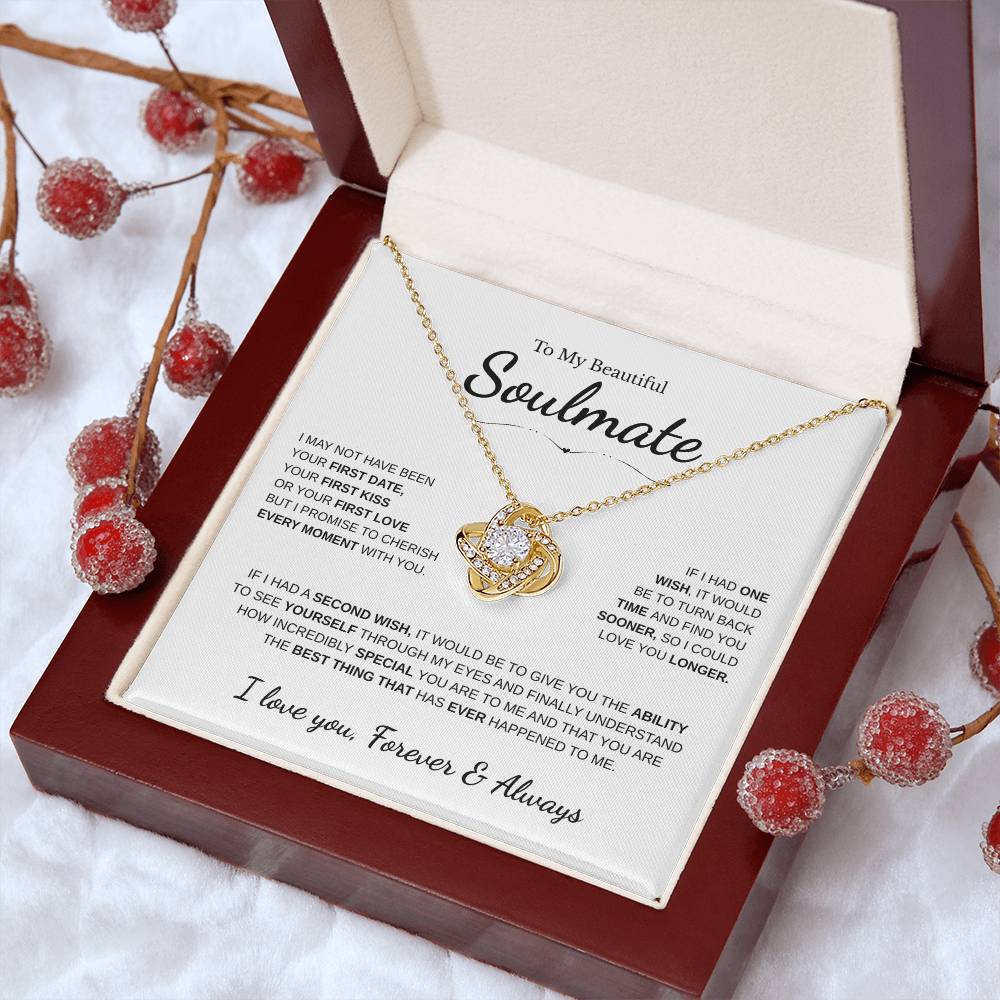 To My Beautiful Soulmate | Love Knot Necklace