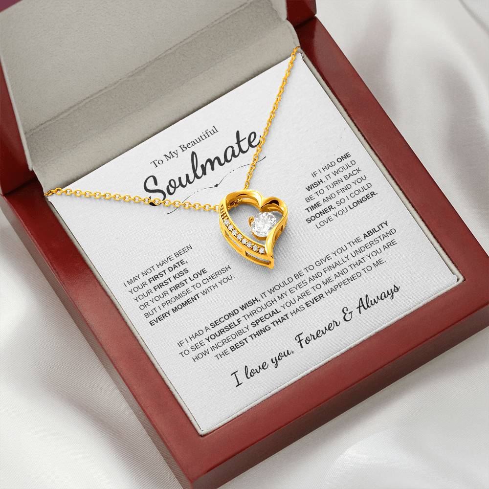 To My Beautiful Soulmate | Forever Love Necklace