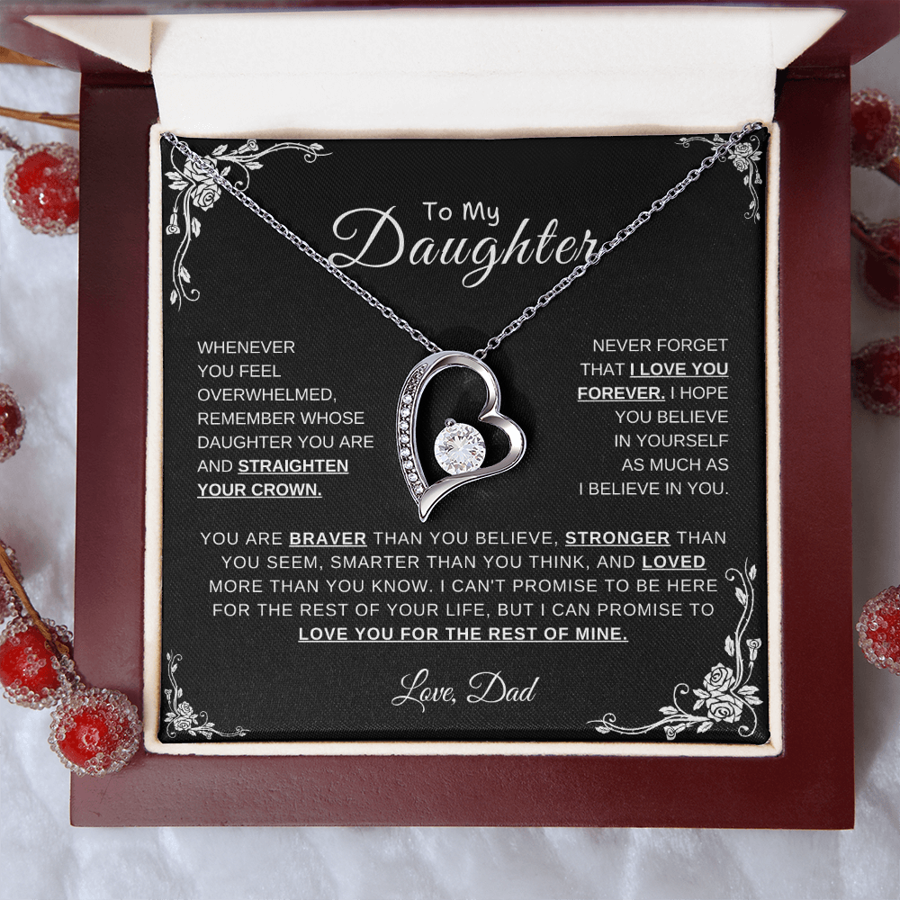 To My Daughter, Love Dad | Forever Love Necklace