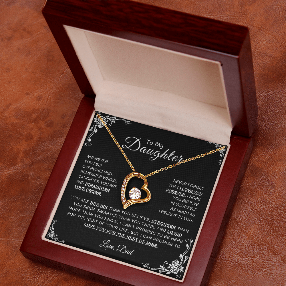 To My Daughter, Love Dad | Forever Love Necklace