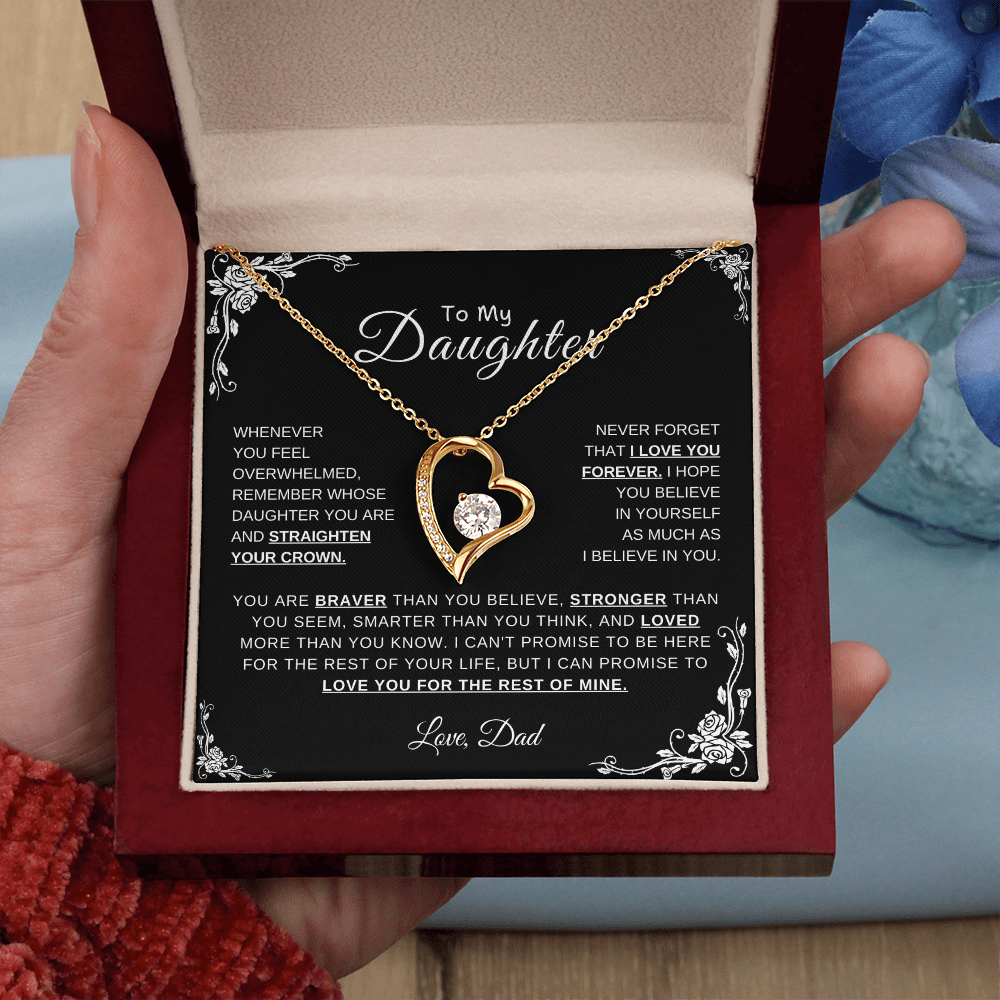 To My Daughter, Love Dad | Forever Love Necklace