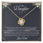 To My Daughter | You Are Braver Than You Believe - Love Knot Necklace