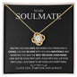 To My Soulmate | I Love You, Forever & Always - Love Knot Necklace