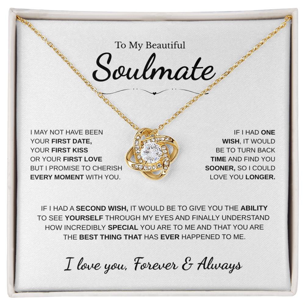 To My Beautiful Soulmate | Love Knot Necklace