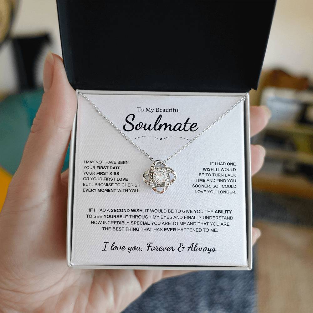 To My Beautiful Soulmate | Love Knot Necklace