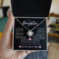 To My Daughter Love, Mom | Loveknot Necklace