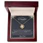 To My Daughter | You Are Braver Than You Believe - Love Knot Necklace