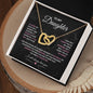 To My Daughter | I Will Always Love You - Interlocking Hearts Necklace