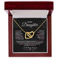 To My Daughter | I Will Always Love You - Interlocking Hearts Necklace