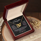 To My Daughter | I Will Always Love You - Interlocking Hearts Necklace