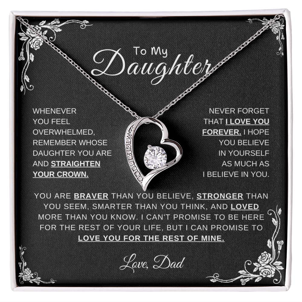 To My Daughter, Love Dad | Forever Love Necklace