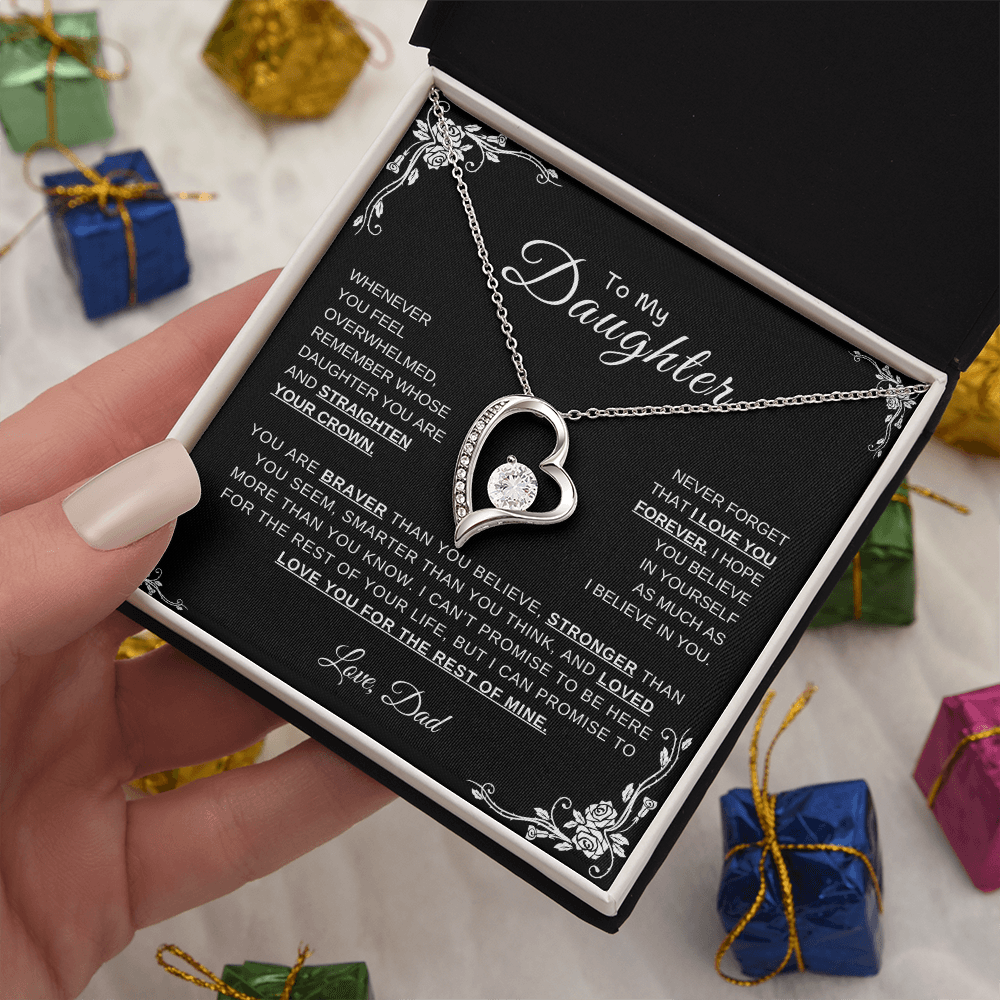 To My Daughter, Love Dad | Forever Love Necklace