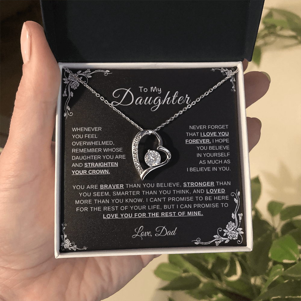 To My Daughter, Love Dad | Forever Love Necklace
