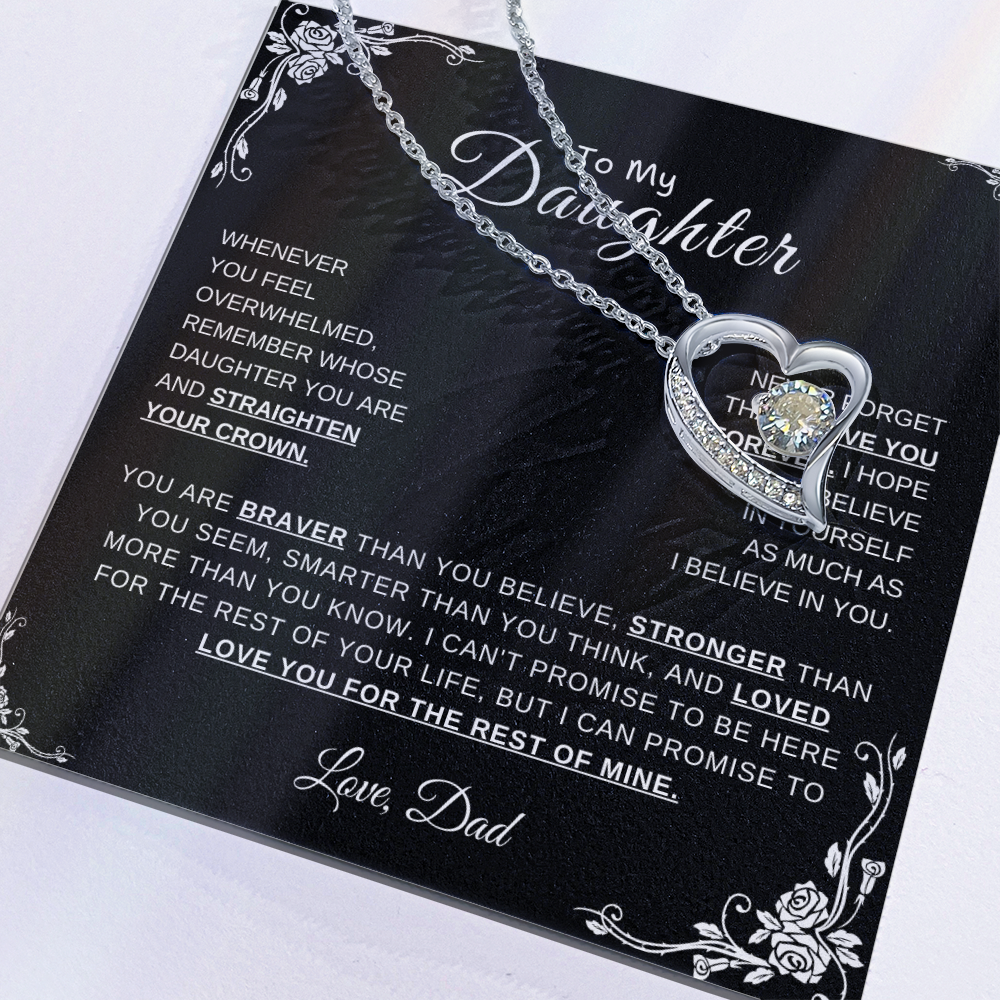 To My Daughter, Love Dad | Forever Love Necklace