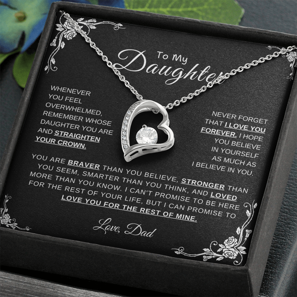 To My Daughter, Love Dad | Forever Love Necklace