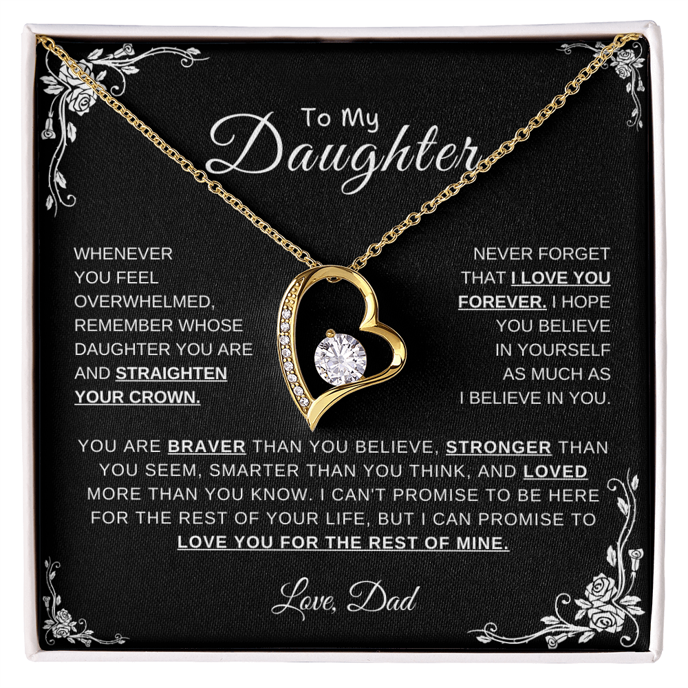 To My Daughter, Love Dad | Forever Love Necklace