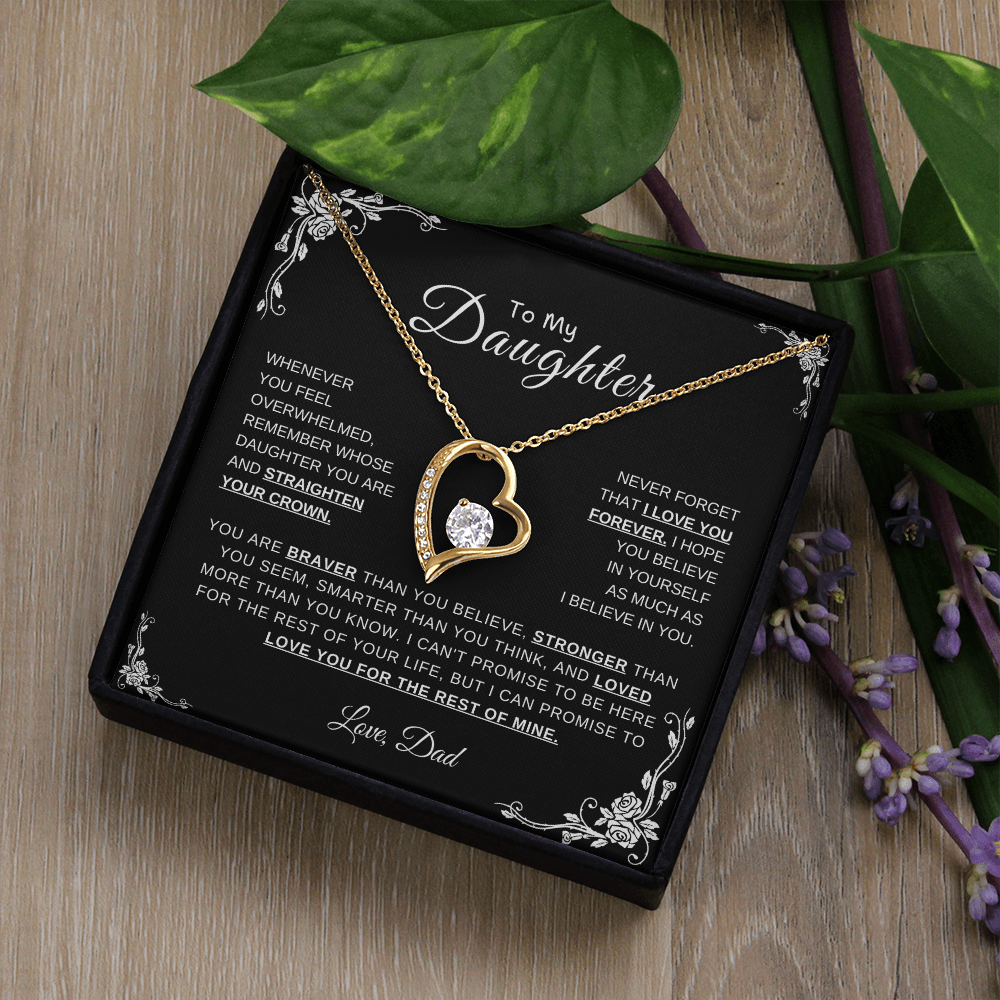 To My Daughter, Love Dad | Forever Love Necklace