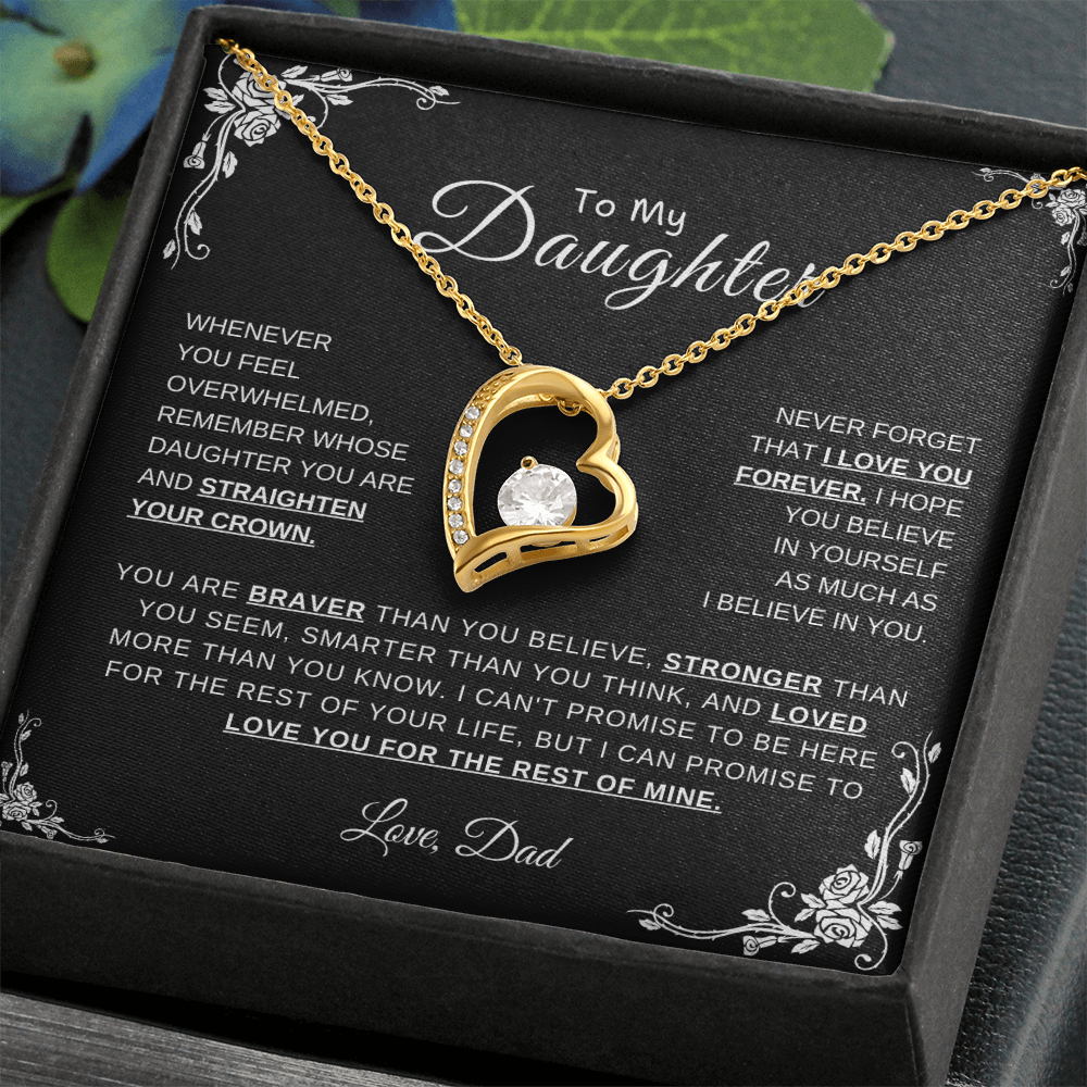 To My Daughter, Love Dad | Forever Love Necklace