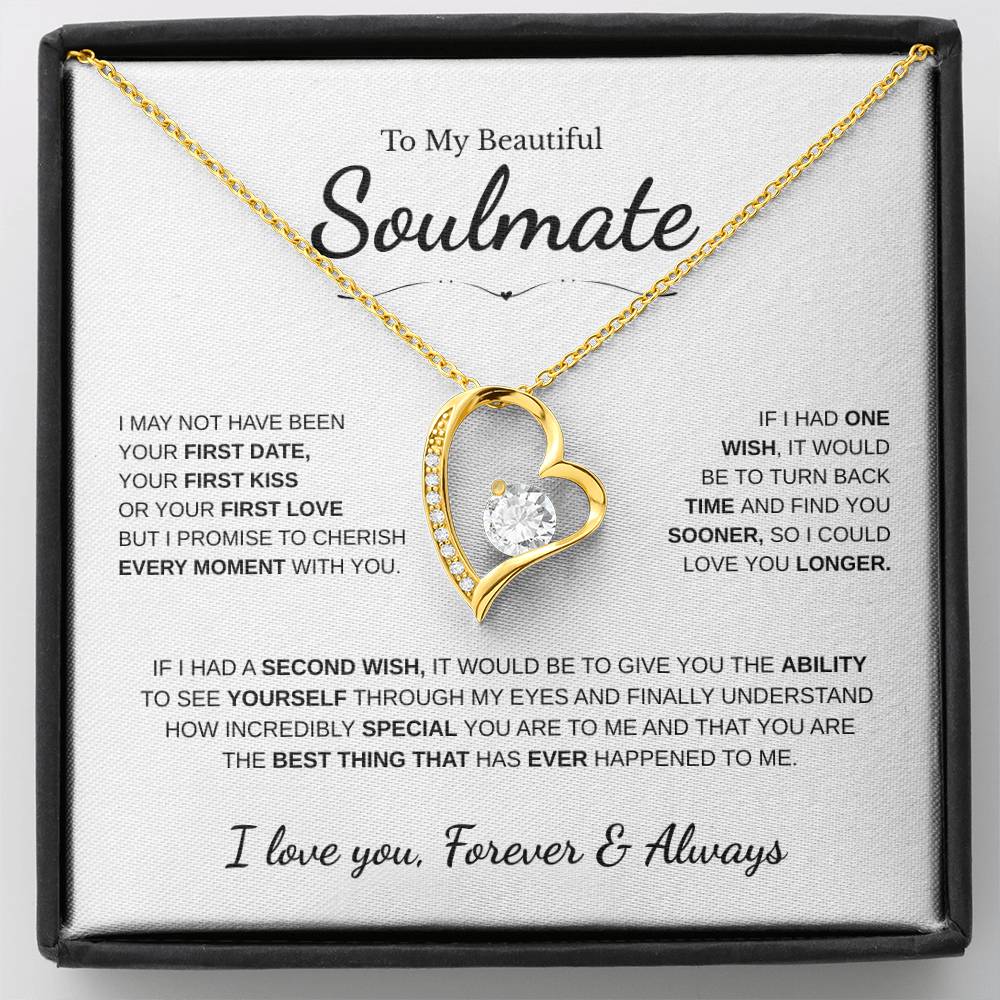 To My Beautiful Soulmate | Forever Love Necklace