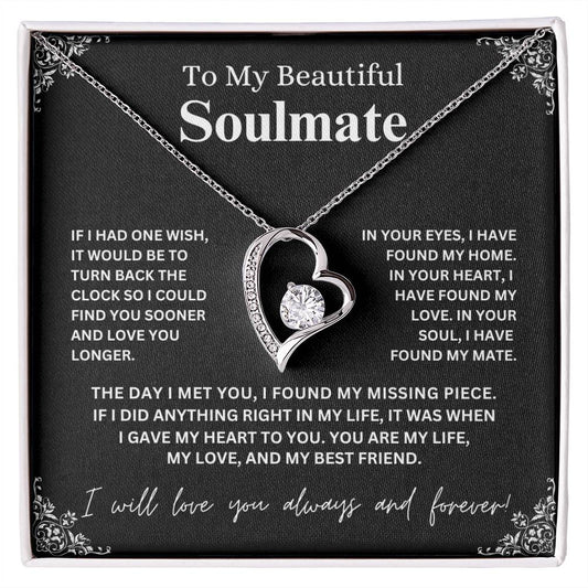 To My Beautiful Soulmate | Forever Love Necklace