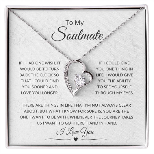 To My Soulmate | Forever Heart Necklace JS