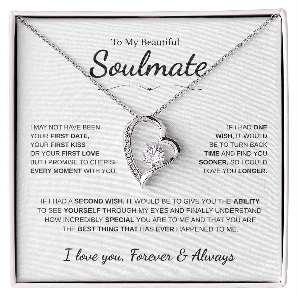 To My Beautiful Soulmate | Forever Love Necklace