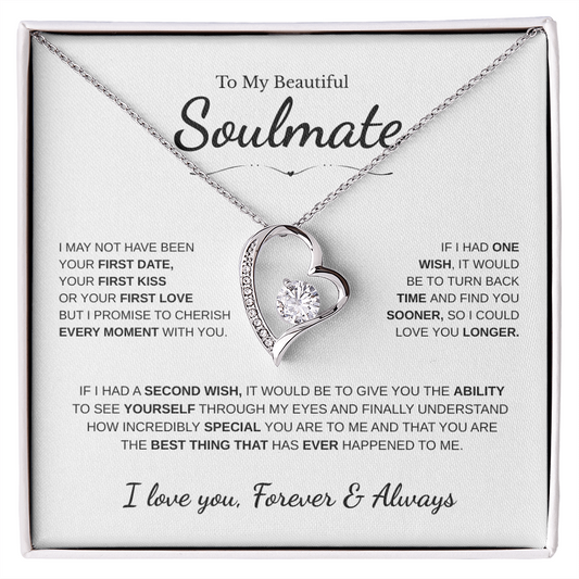 To My Beautiful Soulmate | Forever Love Necklace